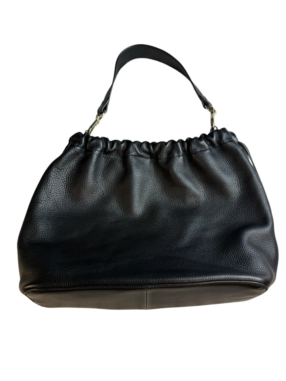 Vince Camuto Black Pebbled Leather Maxi Hobo Shoulder Bag Large - Picture 5 of 11